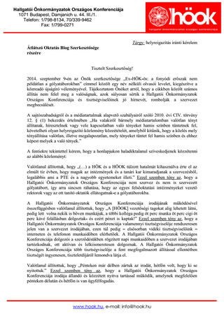 Illustration for article titled UPDATE: Helyreigazítást küldött a HÖOK